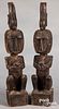 Timor carved seated guardian spirit figures