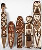 Papua New Guinea carved and painted Gope boards