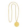THEODORE HERZL 14 KT GOLD COIN NECKLACE
