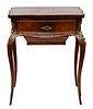 ITALIAN REGENCE-REVIVAL GILT-BRASS-MOUNTED ROSEWOOD SEWING STAND, 19TH CENTURY