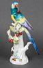 Meissen "Parrot w Cherries" Porcelain Figurine