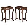 PAIR OF CHINESE HUANGHUALI SIDE TABLES