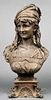 Henry Weisse Manner Large Bronze Bust Of A Woman