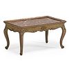 LOUIS XV STYLE MARBLE TOP LOW TABLE