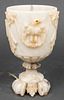 Neoclassical Manner Carved Alabaster Lamp
