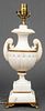 Neoclassical Manner Marble & Alabaster Lamp