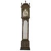 GEORGE II STYLE JAPANNED TALL CASE CLOCK