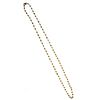Faceted colored diamond bead, 18k gold necklace
