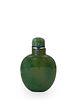 Chinese Carved Jadeite Snuff Bottle, Early 19th Century