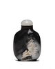 Chinese Black and White Jade Snuff Bottle, 18th Century