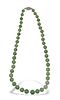 Chinese Jadeite Necklace, Republic Period