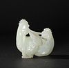 Chinese Carved Jade Roosters, 18-19th Century