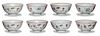 Set of 8 Chinese Famille Rose Bowls, Daoguang