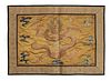Chinese Silk Dragon Panel, 18th Century