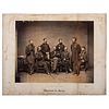 W.T. Sherman and his Generals, Mammoth Plate Albumen Photograph by Mathew Brady