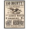 First Regiment, Grey Reserves, Philadelphia, Illustrated Civil War Recruitment Broadside