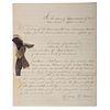 William Henry Harrison, Manuscript Extracts from the Pennsylvania House of Representatives Preparing for the President's Memorials and Funeral, April 
