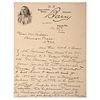 D.F. Barry ALS to Eagle Woman's Daughter, Louise Van Solen, Regarding Interpreter and Scout Louis Paul Primeau, 1913