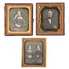 Three Daguerreotypes of Missionaries to Choctaw Indians at Wheelock, Incl. Helen Woodward and Hannah Libby