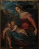 Old Master School, "The Holy Family and a Young John the Baptist," 19th c. oil on canvas, unframed, H.- 23 1/2 in., W.- 18 in.