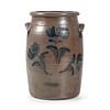 A Rare Pennsylvania Cobalt-Decorated Three Gallon Stoneware Jar