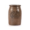 A Scarce Pittsburgh Merchant's Stoneware Jar