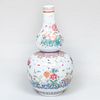 Chinese Porcelain Famille Rose Porcelain Double Gourd Vase