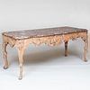RÃ©gence Style Carved and Painted Oak Console Table