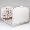 Louis XVI Style White Painted and Upholstered Lit d'Alcove
