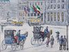 GUY ARTHUR WIGGINS, (American, b. 1920), Carriage Trade at the Plaza