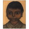 DIEGO RIVERA, Cabeza de niño, Signed and dated 35, Pastels and charcoal on paper, 11.4 x 9.1" (29.2 x 23.3 cm)