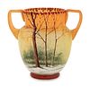 Legras 
France, Early 20th Century
Two-Handled Scenic Vase