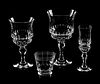 A Group of Cut Glass Stemware Articles