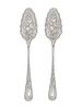 A Pair of George III Silver Berry Spoons
