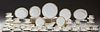 One Hundred Forty-Five Piece Porcelain Dinner Set, by Spode, in the "Golden Bracelet" pattern, originally made in 1887, consisting of 22 dinner plates