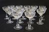 16 Signed Hawkes Finely Cut Glasses