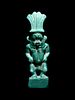 An Egyptian Faience Amulet of Bes
Height 2 7/8 inches.
