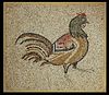 A Byzantine Marble Mosaic Panel with a Rooster
Height 31 1/2 x width 36 inches.
