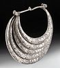 Early 20th C. Chinese Miao Nickel Silver Necklace