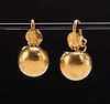 Roman Gold Earrings - Ball / Bulla Forms