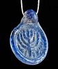 Roman Byzantine Glass Menorah Pendant