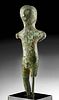 Iberian Bronze Standing Male Figurine