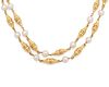 18K Gold and Pearl Necklace