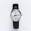 Jaeger LeCoultre "Master Control" Reference 140.8.89 Wristwatch, no. 8184, stainless steel case with silvered dial, blued center second