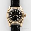 Rolex Oyster Perpetual "Bubble Back" Reference 6011 Wristwatch, gold-filled case with repainted black California dial, sweep center sec