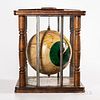 Ophthalmologist Trade Sign or Display Model, early 20th century, suspended hand-painted papier-mache eye model housed in an oak and oct