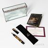 Krone Limited Edition "A Space in Time" Fountain Pen, with beveled glass case, and booklet.