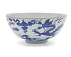 Fine Chinese Blue and White Dragon Bowl