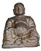 Chinese Carved Stone Figure of Seated Buddha