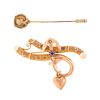 A Victorian Hope & Love Brooch with Stickpin